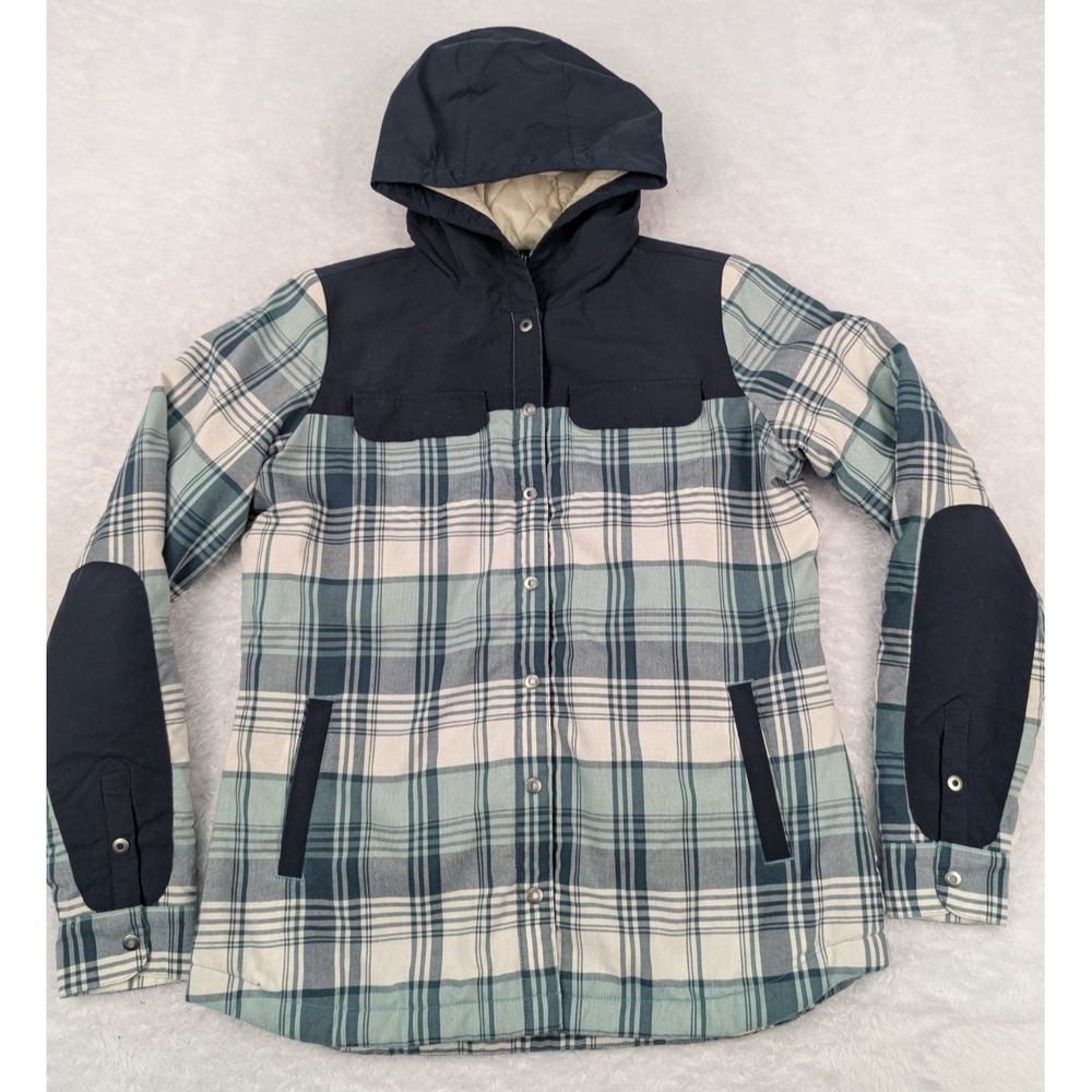 Kuhl Artisan Jacket Hoodie Women's S Hooded Snap Button Dusty Blue 4086